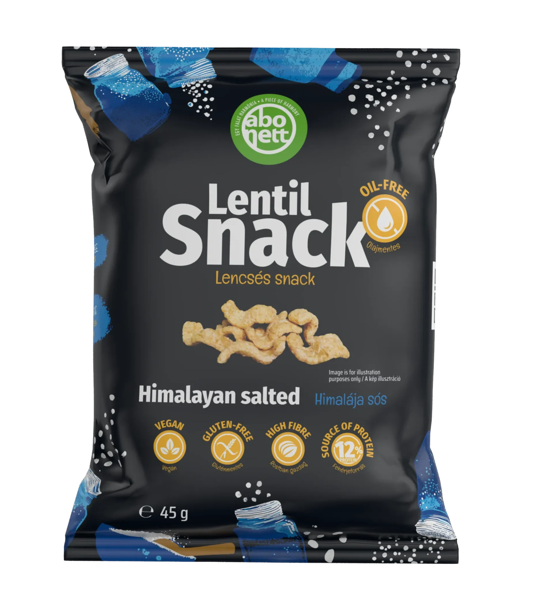 Abonett lentil snack package