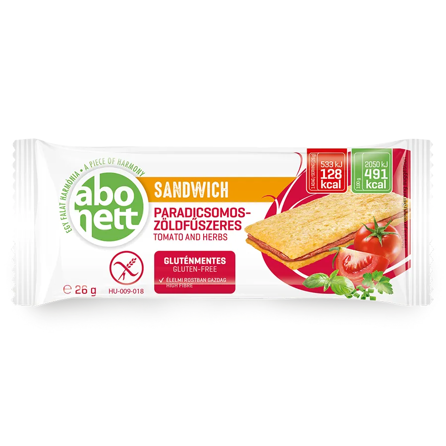 Abonett tomato and herbs cream sandwich