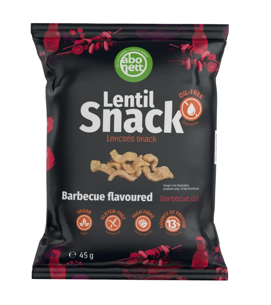 Abonett barbecue lentil snack