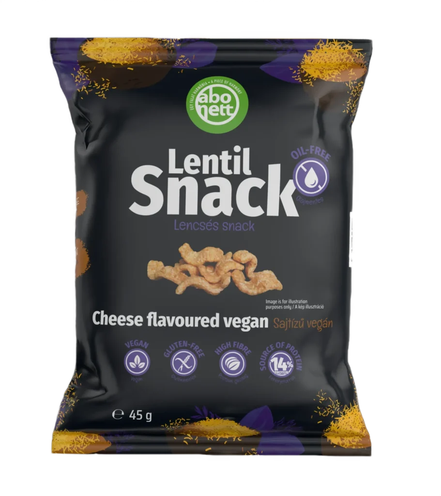 Abonett vegan cheese lentil snack